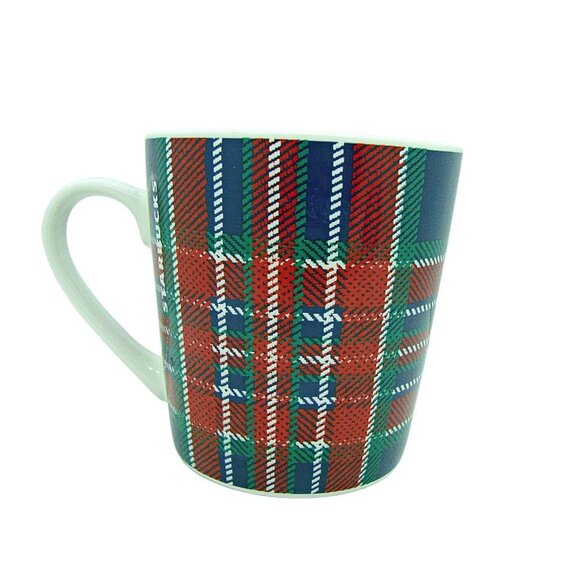 Starbucks 2017 Tartan Coffee Mug Cup Multicolor Plaid 18oz Holiday Large Logo - Picture 3 of 11